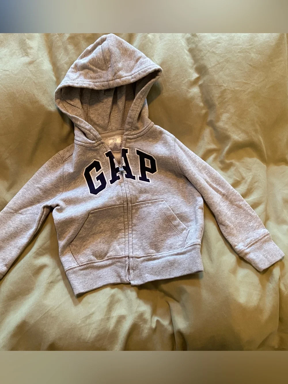 Baby Gap 3 years Gray Zip-Up Hoodie